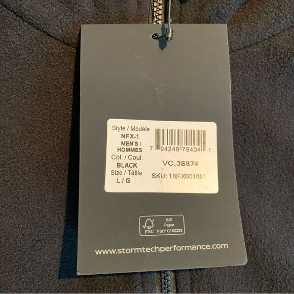 Stormtech Men’s Nitro Microfleece NFX-1 Winter Warm Jacket Size Large NWT - Picture 7 of 12